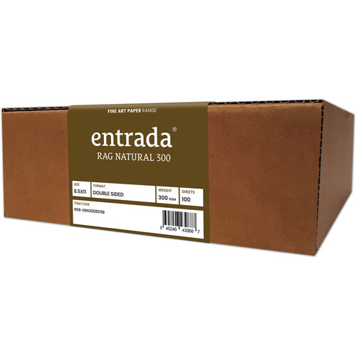 Moab Entrada Rag Natural 300 Paper (8.5 x 11", 100 Sheets)
