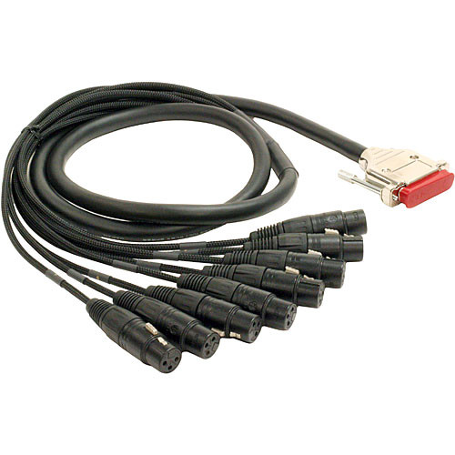 Mogami Gold DB25 to 8 XLR Female Cable (10') GOLDDB25XLRF10 B&H
