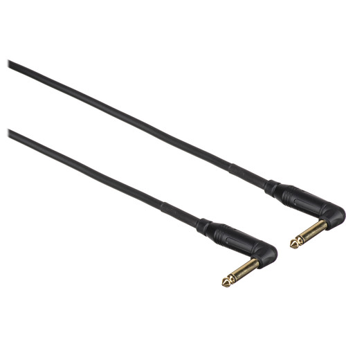 Mogami Gold Instrument Right-Angle 1/4" TS Pedal Cable (10")