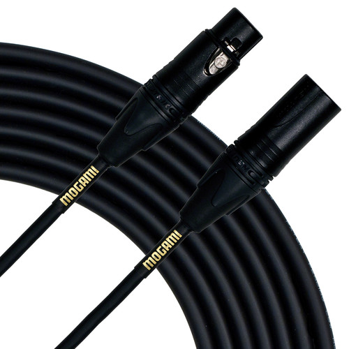 Mogami Gold Studio XLR Female to XLR Male Microphone Cable (25', Black)
