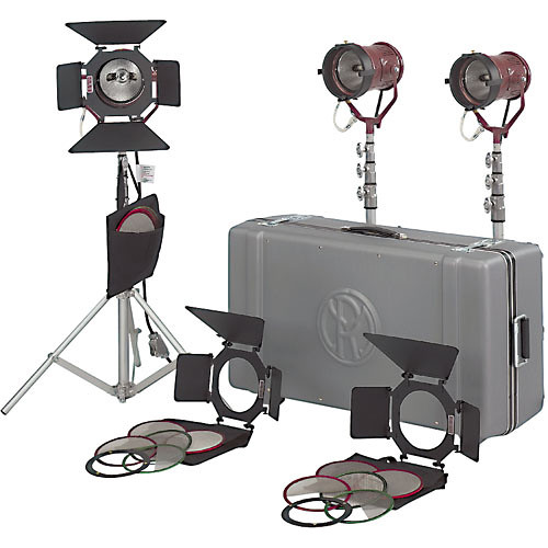 Mole-Richardson Teenie-Mole Open Face 3 Light Kit (1950W)