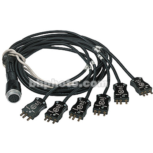 Mole-Richardson Break-In Cable to 6- 20A Male Bates