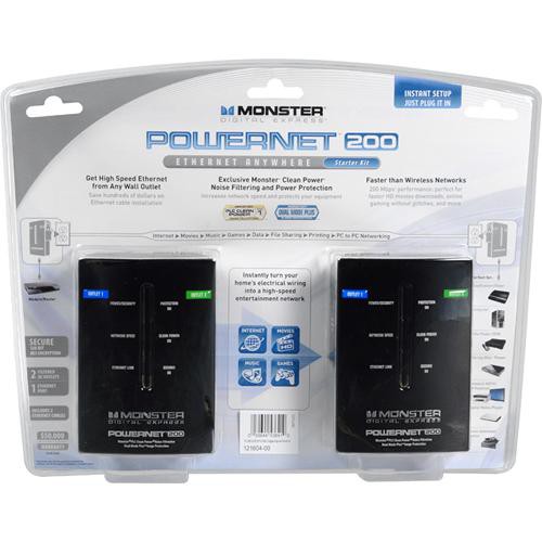 Monster Cable Digital Express POWERNET 200 with Clean Power (Starter Pack)