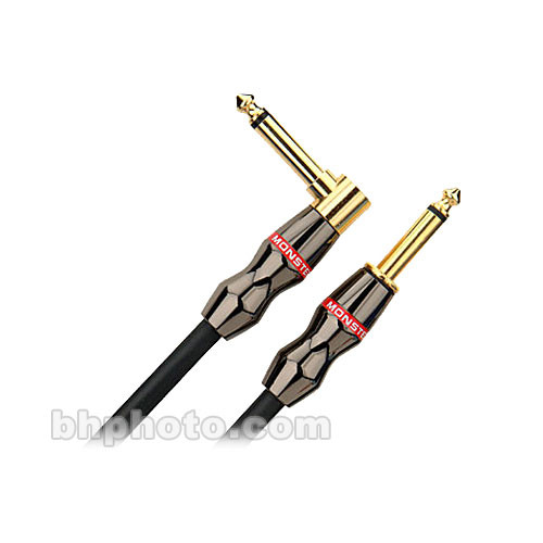 Monster Cable 1/4" Angled Male to 1/4" Male Keyboard Cable - 12' (Pair)