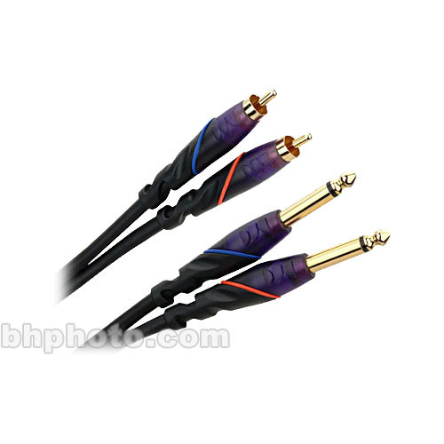 Monster Cable Prolink DJ 1/4" Male Pair to RCA Male Pair Cable - 13'