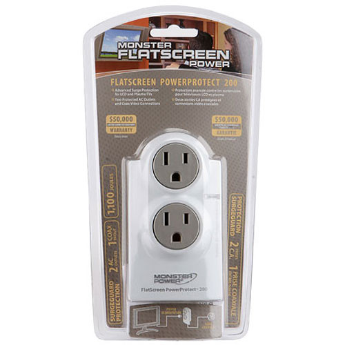 Monster FlatScreen PowerProtect 200 Surge Protector