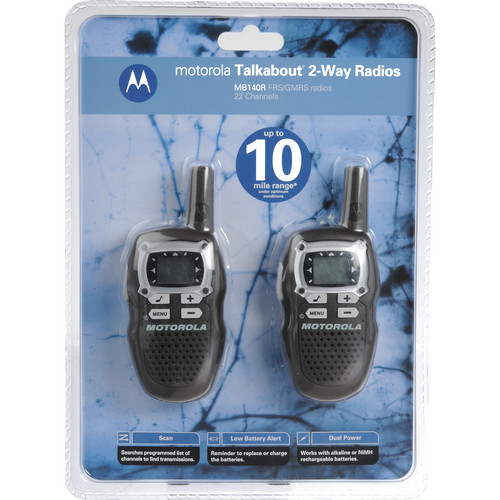 Motorola MB140R Talkabout 2-Way Communication Radios (Pair, Brown)