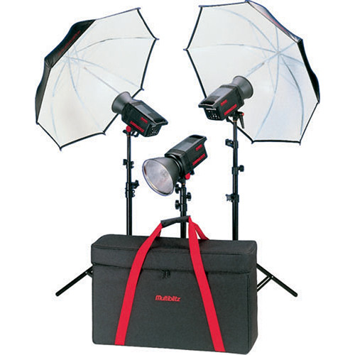 Multiblitz Profilux 400 3-Monolight Lighting Kit