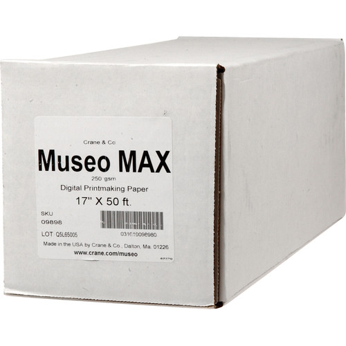 Museo MAX Archival Fine Art Paper for Digital Printing (17" x 50', One Roll)