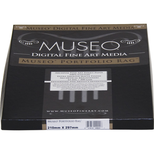 Museo Portfolio Rag Paper (A4, 8.3 x 11.7", 25 Sheets)