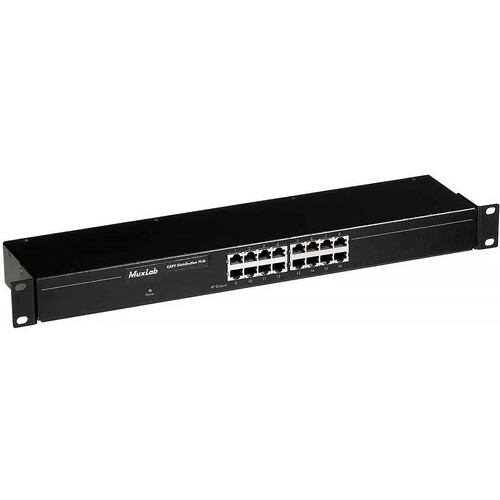 MuxLab 500304 CATV Distribution Hub (16 Ports, 220-240V)