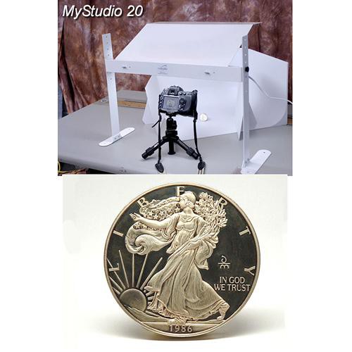 MyStudio MS20 Tabletop Photo Studio Kit with Fluorescent Lighting