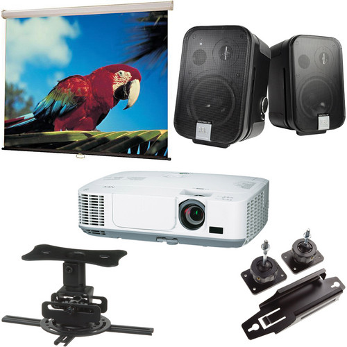 NEC NP-M300W Portable WXGA LCD Projector Conference Room Package