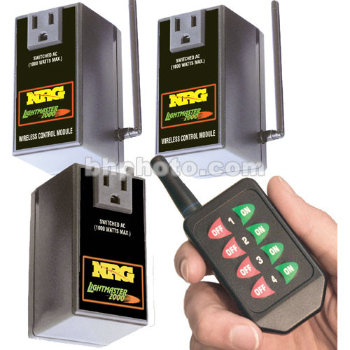 NRG Lightmaster 2000 3-Light Wireless Light Control System