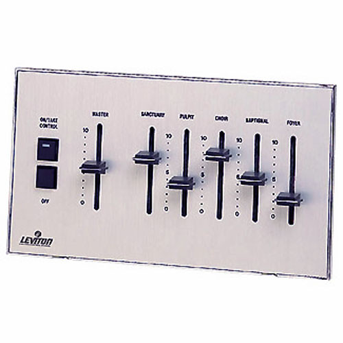 NSI / Leviton Analog Ten Channel Wall-Mountable ON/TAKE Control Switch
