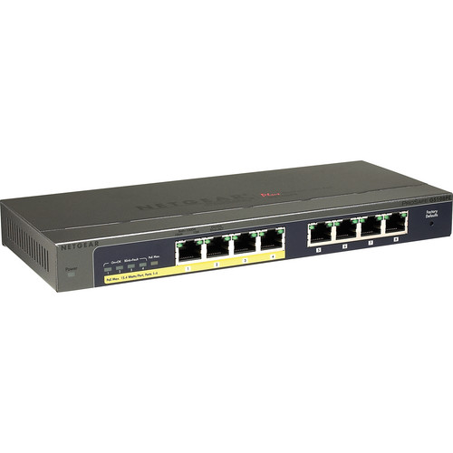 NETGEAR Prosafe Plus GS108PE 8-Port Gigabit GS108PE-100NAS B&H