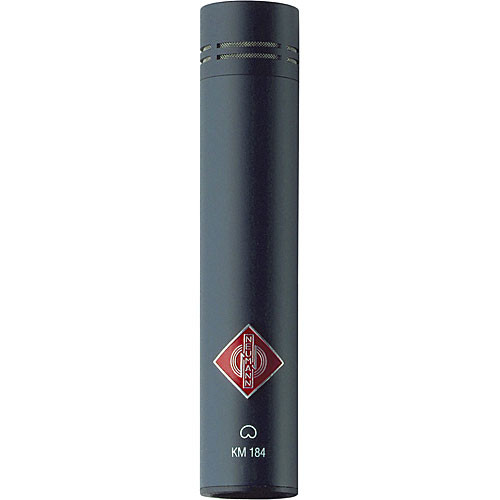 Neumann KM 184 D Small Diaphragm Cardioid Digital Microphone with S/PDIF Connection Kit (44.1 kHz, Black)