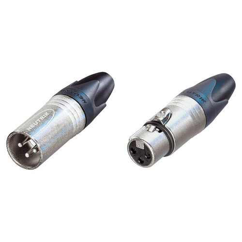 Neutrik XX Series Male and Female XLR Connectors Kit (Nickel Housing/Silver Contacts)