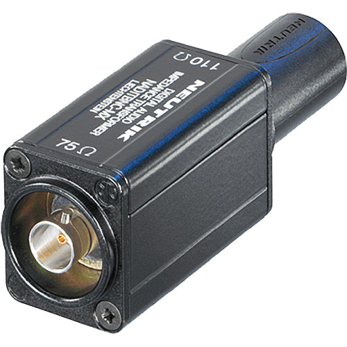 Neutrik AES/EBU Digital Impedance Transformer Adapter (75 Ohm to 110 Ohm)
