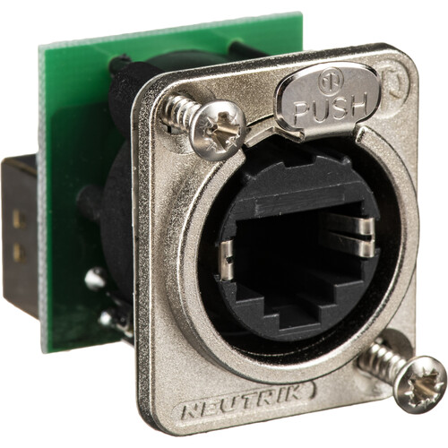 Neutrik NE8FDP - EtherCon-Series RJ45 Feedthrough Receptacle (Silver)