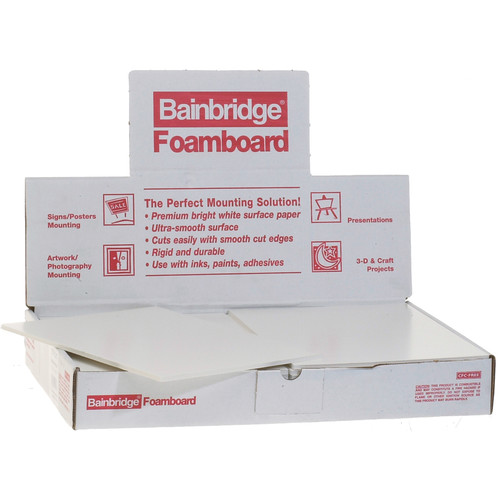 Nielsen & Bainbridge Foam Core Board - 9 x 12 x 3/16" 24 Foam Boards