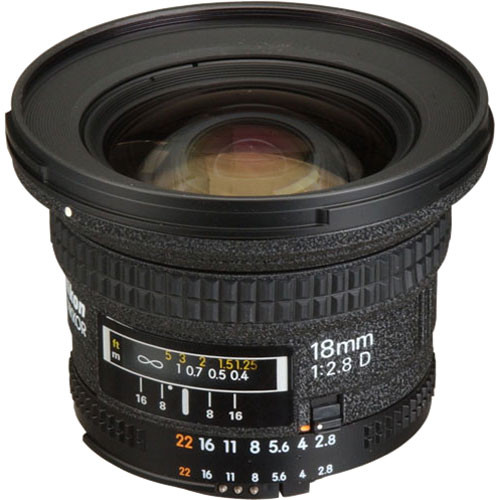 Nikon Super Wide Angle AF Nikkor 18mm f/2.8D Autofocus Lens