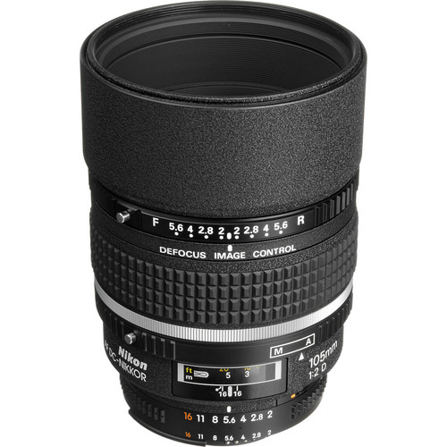 Nikon AF DC-NIKKOR 105mm f/2D Lens (Refurbished by Nikon USA)