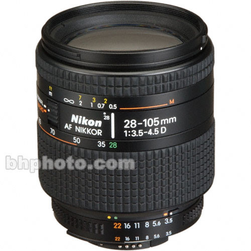 Nikon Zoom Wide Angle-Telephoto AF Zoom Nikkor 28-105mm 1971 B&H