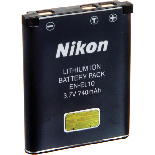 Nikon EN-EL10 Rechargeable Lithium-Ion Battery 25752 B&H Photo Nikon EN-EL10 Rechargeable Lithium-Ion Battery 25752 B&H Photo