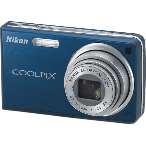 Nikon Coolpix S550 Digital Camera (Cool Blue) 26109 B&H Photo