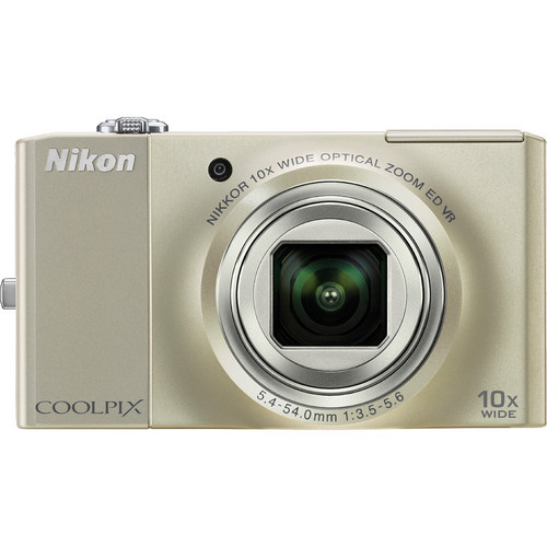 【動作確認済】Nikon COOLPIX S8000 ゴールド Nikon Nikon CoolPix S8000 Digital Camera (Silver) 26190 B&H