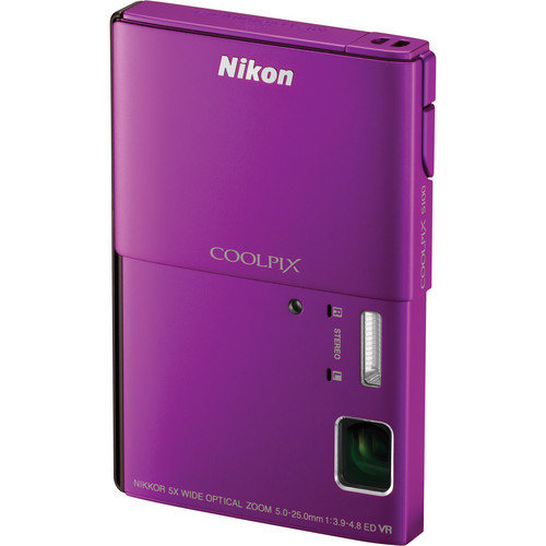 Nikon CoolPix S100 Digital Camera (Purple)