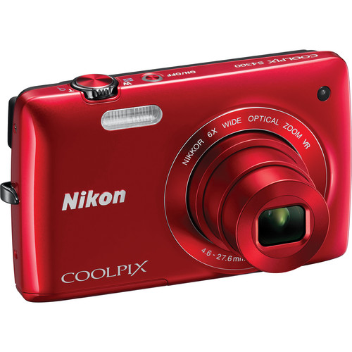 Nikon Coolpix S4300 Digital Camera (Red) 26306 B&H Photo Video