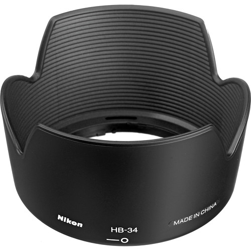 Nikon バヨネットフード HB-34 wwzq1cm Nikon HB-34 Bayonet Lens Hood 4126 B&H Photo Video