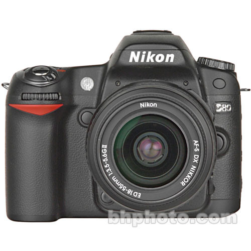 超美品 ニコン D80 18-55mm 3.5-5.6G レンズキット H240 Nikon D80 SLR Digital Camera Kit with 18-55mm Lens 9425 B&H