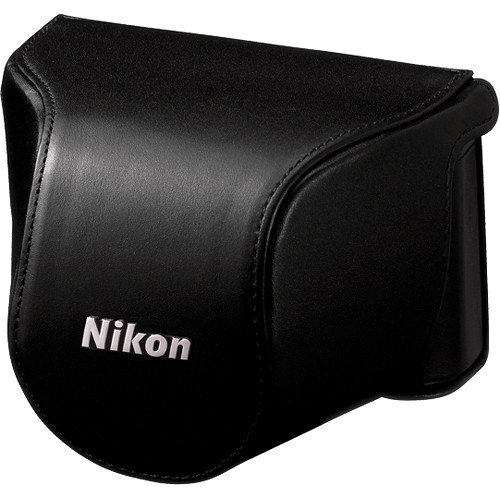 Nikon Leather Body Case Set for Nikon 1 J1 Camera with 10-30mm Lens (Black)