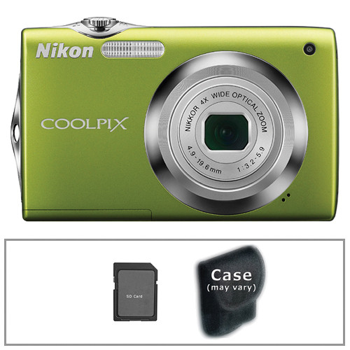 Nikon CoolPix S3000 Digital Camera with Basic Accessory Kit