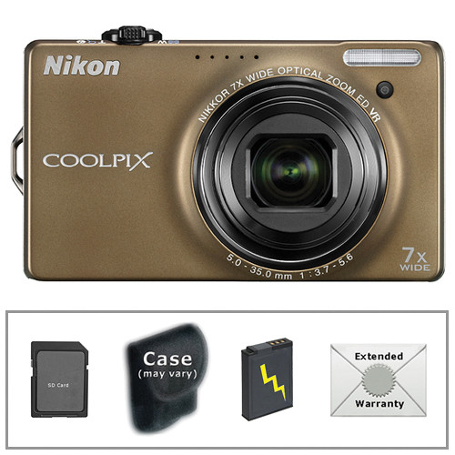Nikon CoolPix S6000 Digital Camera with Deluxe Accessory Kit