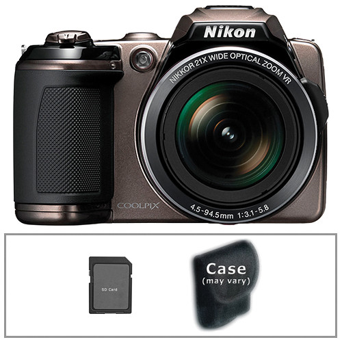Nikon COOLPIX 120 Digital Camera with Basic Accessory Kit (Bronze)