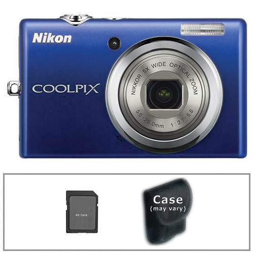 Nikon Coolpix S570 Digital Camera Kit (Blue)