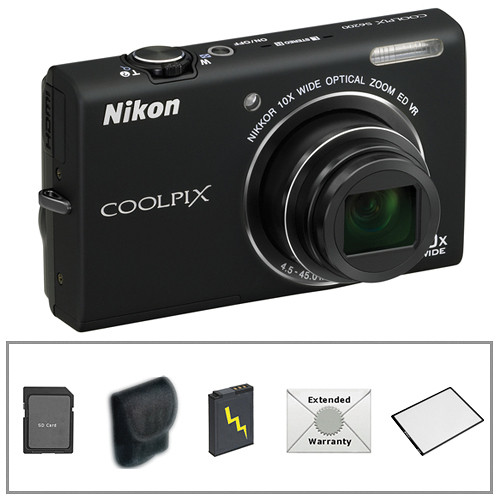 Nikon COOLPIX S6200 Digital Camera with Deluxe Accessory Kit
