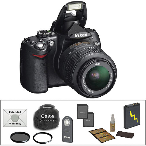 Nikon D5000 SLR Digital Camera w/ 18-55mm VR Lens & Deluxe Kit
