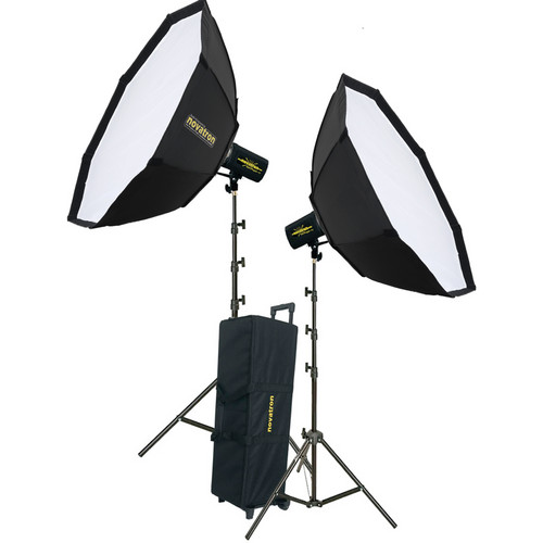 Novatron M150 2-Light Kit with Wheeled Soft Case (115VAC)