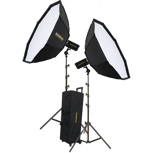 Novatron M300 2-Monolight Kit with 2 Softboxes and Wheeled Case (115VAC)