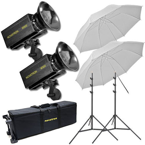 Novatron M300 2-Monolight Kit W/Wheeled Case (120VAC)