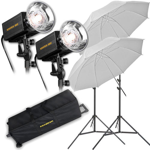 Novatron M500 2-Monolight Kit W/Wheeled Case (120VAC)