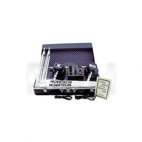 Novatron V600-D 2- Light Pro Kit, Umbrellas, Stands, Case
