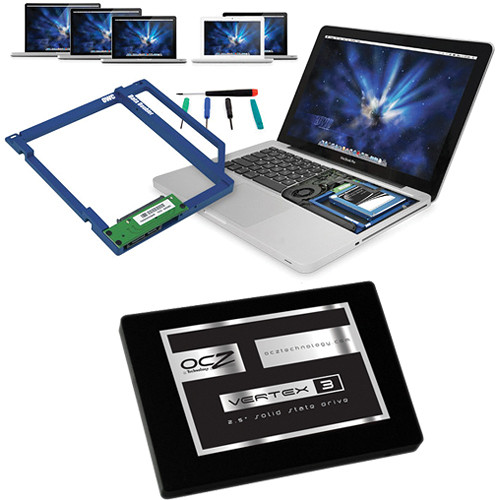 OWC Data Doubler Optical to SATA HD Converter Bracket Kit for Mac Laptops with 240GB SSD