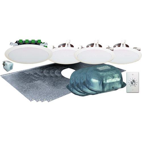OWI Inc. AMP4S64SVC Self-Amplified 4-Source 6" Ceiling Speaker Kit
