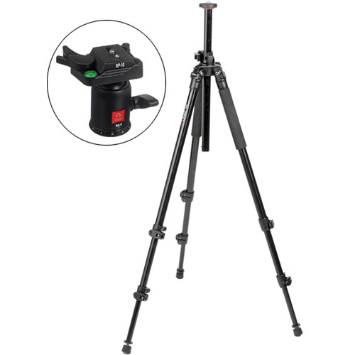 Oben AC-2310L 3-Section Aluminum Lateral Tripod with BA-0 Ball Head Kit